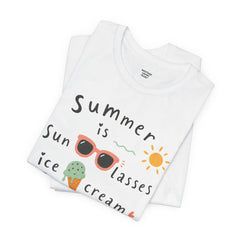 Summer Is — Graphic Tee (Sunglasses, Ice Cream & Sandals)