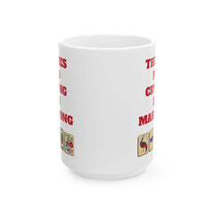 Funny Mahjong Ceramic Mug - 11oz & 15oz Sizes - Perfect Gift for Mahjong Players