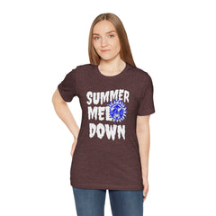 Summer Meltdown Graphic Tee — "Summer Melt Down" Sun Design