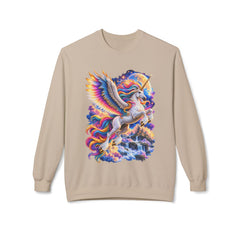 Whimsical Rainbow Winged Unicorn Sweatshirt