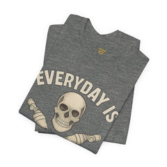 Fitness Tee | Leg Amputee Funny Skull, Everyday Leg Day Gym Shirt, Workout Top