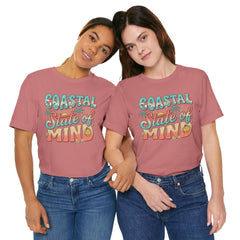 Coastal State of Mind Tee — Retro Beach Graphic T-Shirt