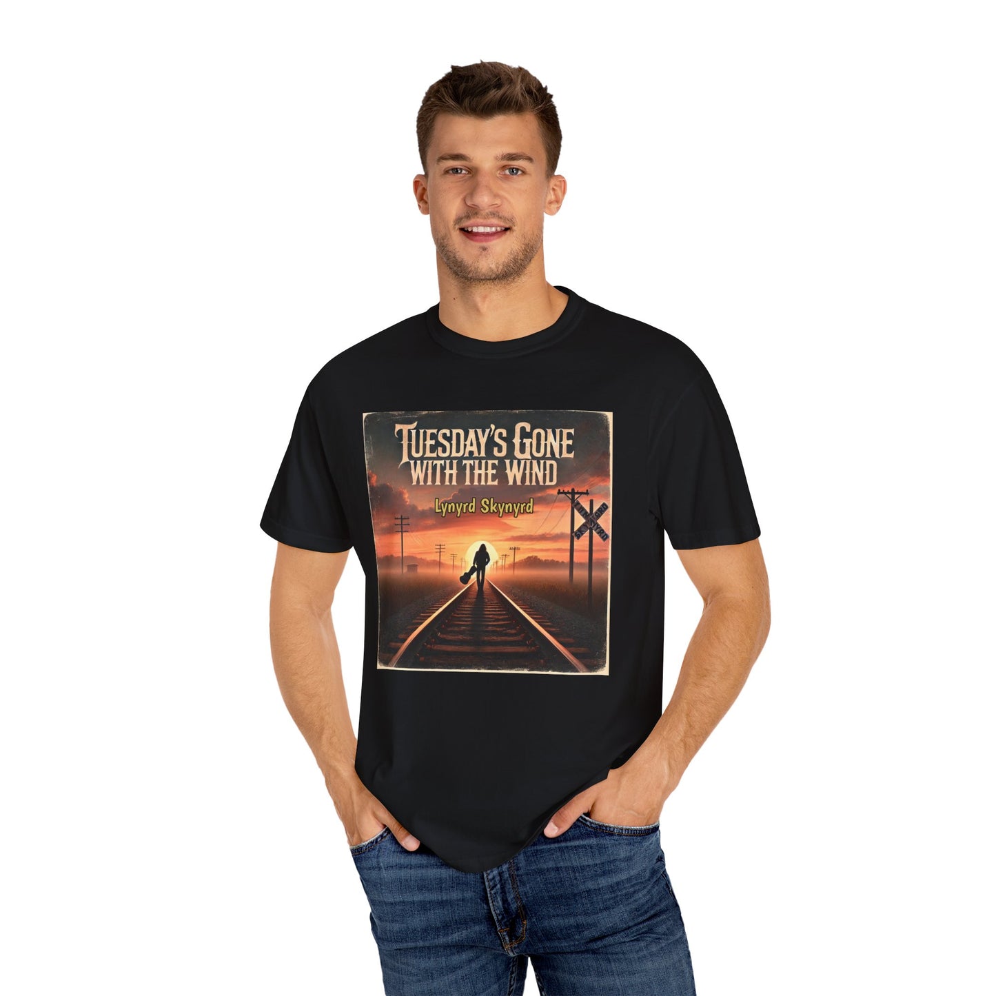 Music Lynyrd Skynyrd Inspired Tuesdays Gone Graphic - Unisex Comfort Colors Shirt