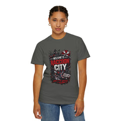 Raccoon City Graphic T-Shirt — "Welcome to Raccoon City" Horror Gamer Tee