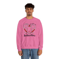 You Give Me Butterflies - Unisex Heavy Blend™ Crewneck Sweatshirt