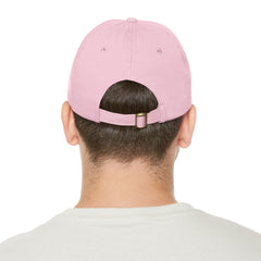 Hempstead Bay Sailing Club Leather Patch Dad Hat — Flying Scot Embroidered Round Patch