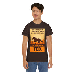 Desert Adventure Tee, Funny Horse Song T-Shirt, Gift for Horse Lovers, Unisex Cotton Tee for All Occasions, Unique Quote Shirt