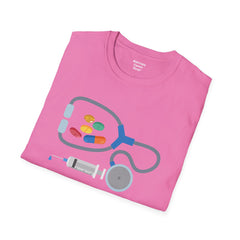 Doctor or Nurse - Unisex Softstyle T-Shirt | Health Worker Awareness, Medical Wear, Scrubs Lover, Hospital Staff Gift, Gift For Him