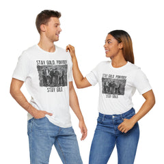 The Outsiders Shirt, Front and Back Images, Greasers Characters Shirt, Unisex Jersey Short Sleeve Tee