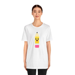 Emoji TEACHER PENCIL- Graphic Unisex Jersey Short Sleeve Tee