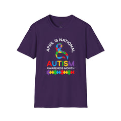 Autism awareness tee, softstyle, unisex autism shirt, short sleeve autism tee, shirt for autism, support autism shirt, gift for autistic kid
