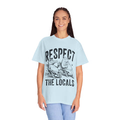 Alligator and Manatee Respect the Locals T-Shirt — Vintage Beach Vibes Graphic Tee