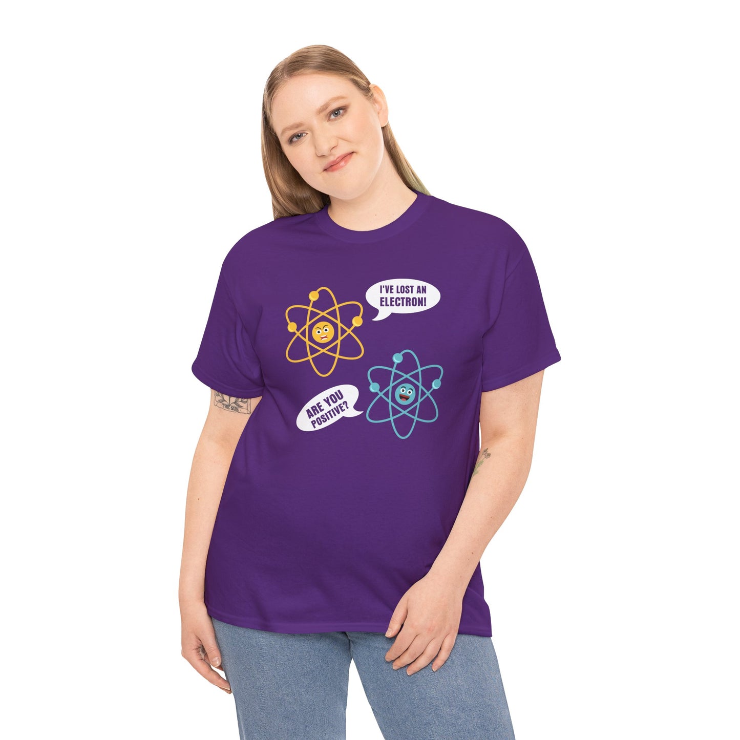 I've Lost An Electron Funny Science Graphic - Unisex Heavy Cotton Tee