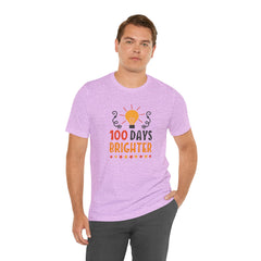 100 Days of School Brighter Teacher Appreciation T-Shirt