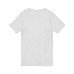 Forest Maiden V-Neck Tee — Woman with Dog & Nature Illustration