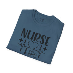 Nurse Life - Unisex Softstyle T-Shirt | Nurse Awareness,Medical Wear,Gift For Him,Scrubs Lover, RN, Hospital Staff Gift,Gift For Her
