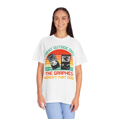 Retro Gamer Unisex T-Shirt - "I Went Outside Once"