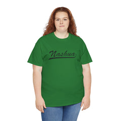 Nashua Unisex Heavy Cotton Tee - Retro Dunder Mifflin Design for Nostalgic Fans