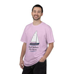 Hempstead Bay Sailing Club Graphic T-Shirt — "Real Sailors Fly Scots" Nautical Tee