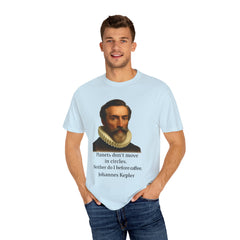 Kepler Coffee Quote T-Shirt — Astronomy Nerd Vintage Portrait Tee