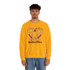 You Give Me Butterflies - Unisex Heavy Blend™ Crewneck Sweatshirt