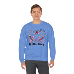You Give Me Butterflies - Unisex Heavy Blend™ Crewneck Sweatshirt