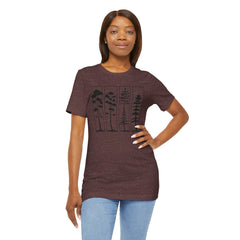 Nature-Inspired Unisex Jersey Tee, Tree Graphic T-Shirt, Eco-Friendly Fashion, Gift for Nature Lovers, Casual Wear, Outdoor Adventure