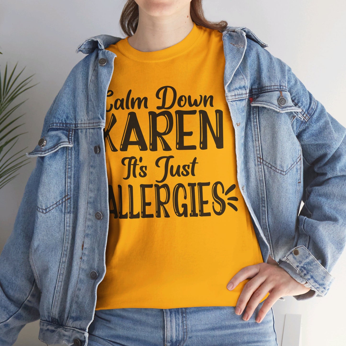 Calm Down Karen Unisex Heavy Cotton Tee