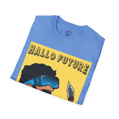 Hallo Future Pop Art Guy Unisex Softstyle T-Shirt