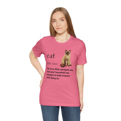 Cat Sociopath Defintion - Unisex Jersey Short Sleeve Tee