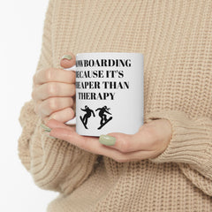 Snowboarding Therapy - Ceramic Mug