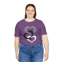 Triple Heart Design Tee