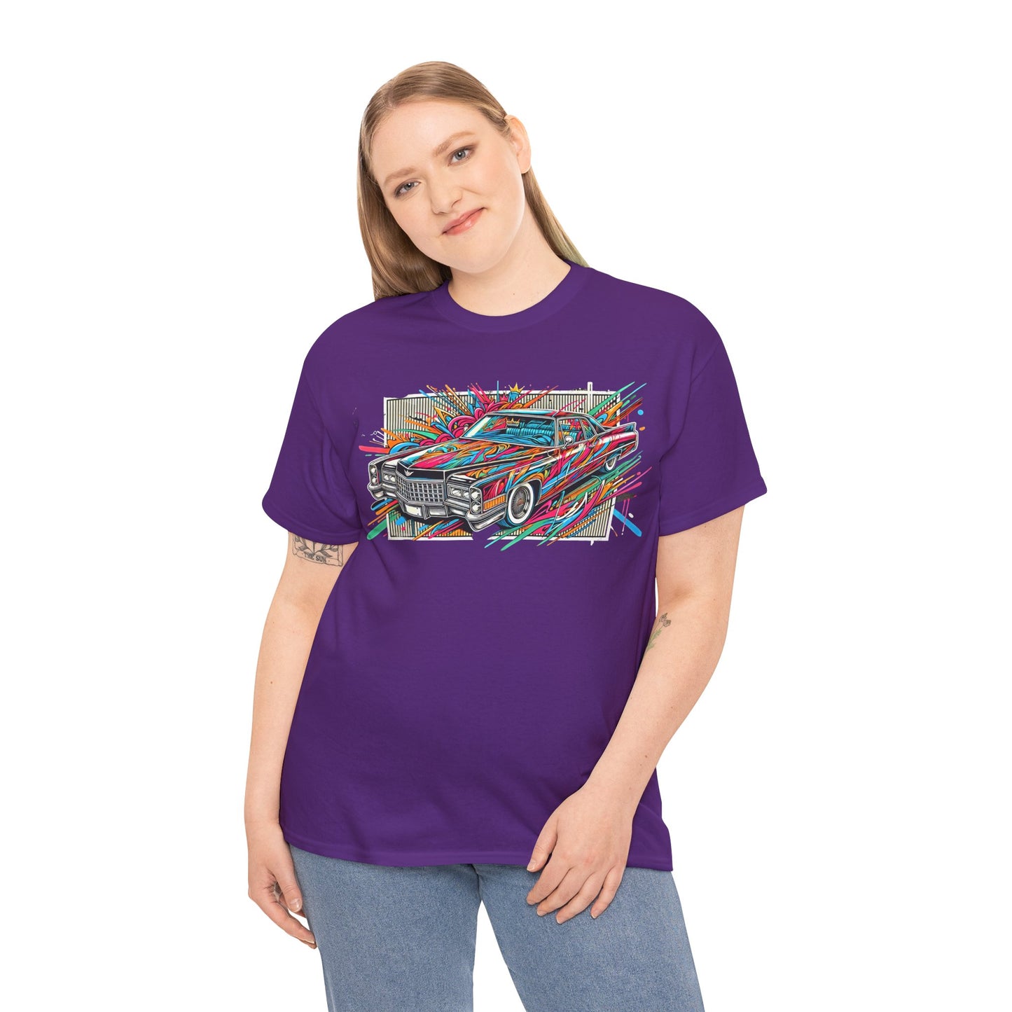 Graffiti Mania Cadillac Eldorado Graphic - Unisex Heavy Cotton Tee