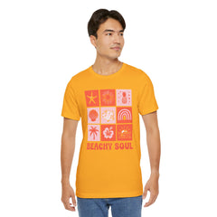 Beachy Soul Unisex Jersey Tee - Perfect Summer Vibes, Casual Wear, Gift for Beach Lovers, Vacation Outfit, Relaxed Style