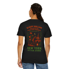 Sleepy Hollow Graphic T-Shirt, Unisex T-Shirt, Halloween Apparel, New York Souvenir, Gift for Spooky Lovers, Vintage Design Tee