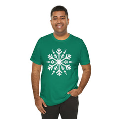 Let It Snow Galaxy Snowflake T-Shirt — Christmas Winter Starburst Tee