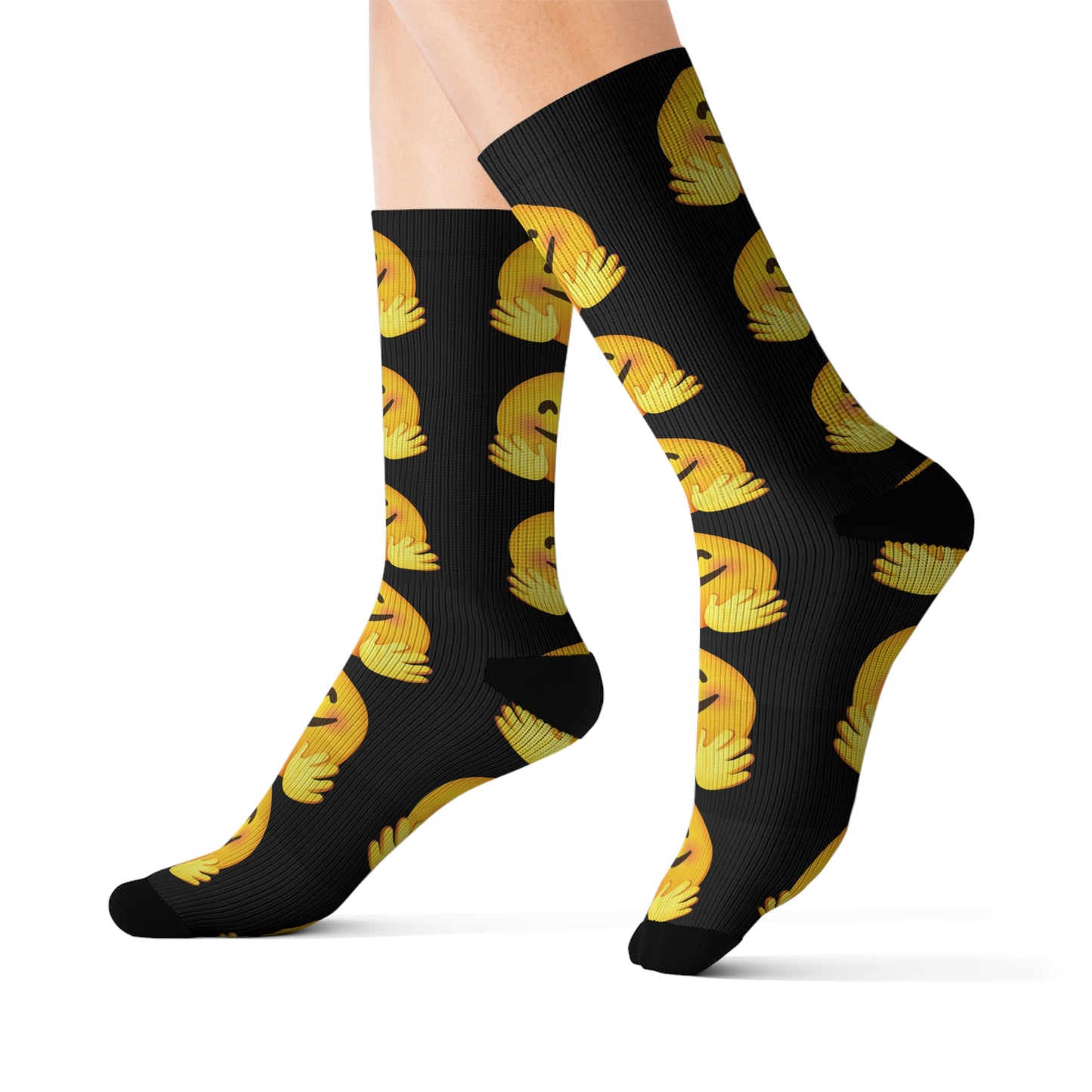 Emoji with Hands - Graphic Sublimation Socks