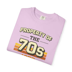 70s Retro Tee – "Property of the 70s 1976" Vintage Graphic T-Shirt