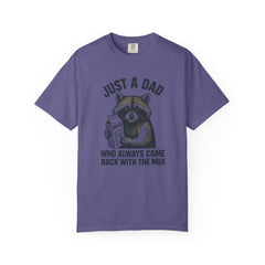 Just a Dad Raccoon T-Shirt | Garment-Dyed Tee for Father’s Day, Dad Gift, Animal Lover Shirt, Funny Dad Apparel, Gift for New Dads