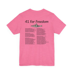 41 For Freedom FBM Fleet Ballistic Missile Submarine Unisex Jersey Short Sleeve Tee