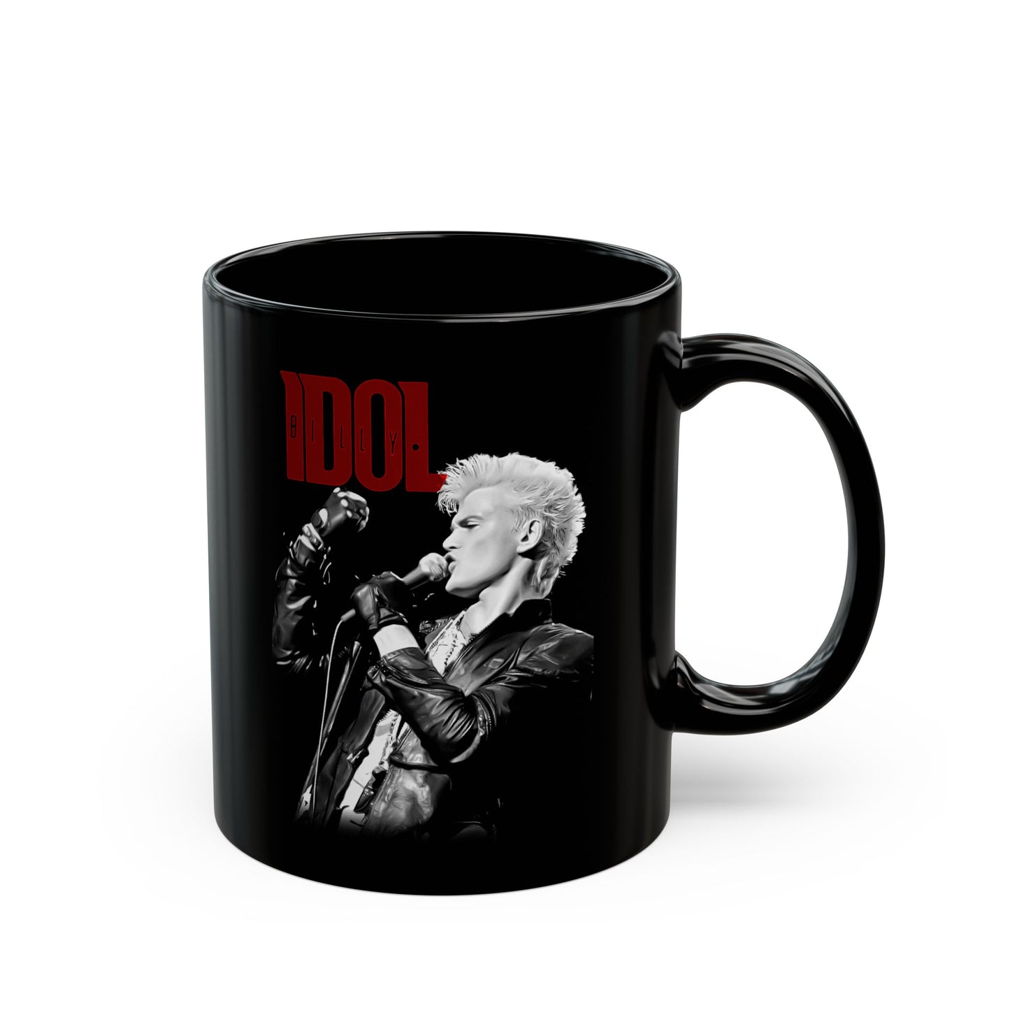 Billy Idol Graphic - Black Mug (11oz, 15oz)