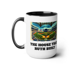 YANKEE STADIUM graphic mug, Two-Tone Coffee 15 oz Mug