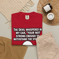 Funny Grammar Police - 'The Devil Whispered...' Skull Resilience Graphic Tee