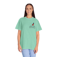 Lauren McGowan Front Logo Back Graphic Baldwin Harbor Animal Hospital "Who Let the Dogs Out?" Tee