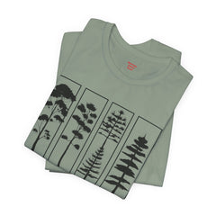 Nature-Inspired Unisex Jersey Tee, Tree Graphic T-Shirt, Eco-Friendly Fashion, Gift for Nature Lovers, Casual Wear, Outdoor Adventure