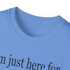 I'm Just Here For the Snacks Mahjong Tiles Unisex Ultra Cotton Tee / See our matching Coffee Mugs