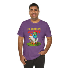 Video Game Chicken Jockey Tee - Unisex Short Sleeve T-Shirt