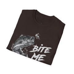 Bite Me Unisex Softstyle T-Shirt  A unique gift idea for people who love to fish