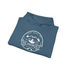The Hideout Adventure Hoodie – Lake Ariel, PA Mountain Graphic Hooded Sweatshirt