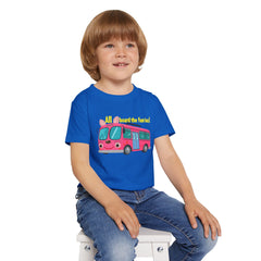 Toddler T-shirt - All Aboard The Fun Bus Design